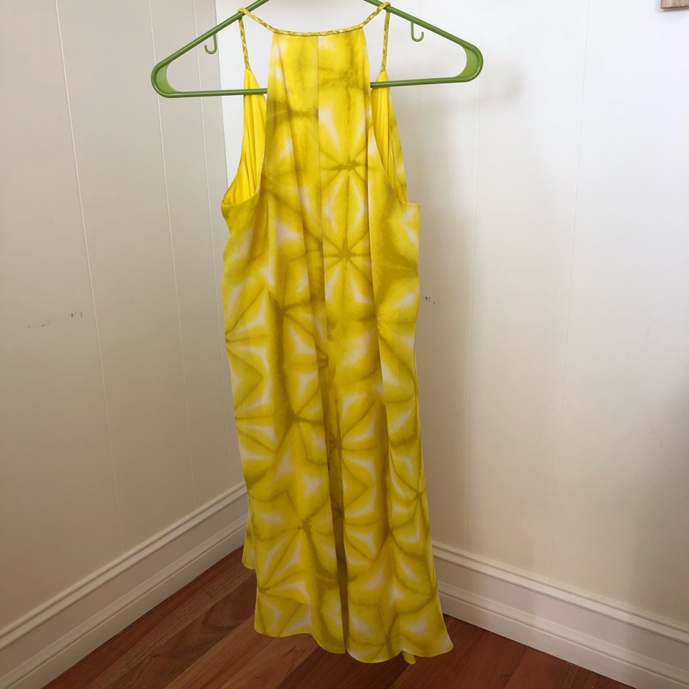 Calvin Klein Yellow Pattern Racerback Shift Dress - image 4